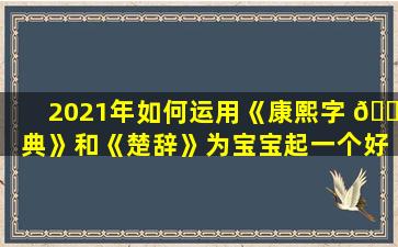 2021年如何运用《康熙字 🌻 典》和《楚辞》为宝宝起一个好名字